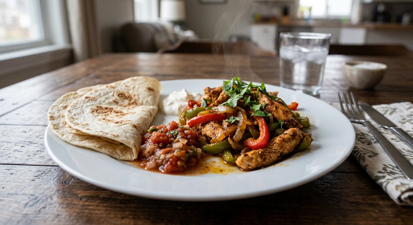 Sizzling One-Skillet Chicken Fajitas