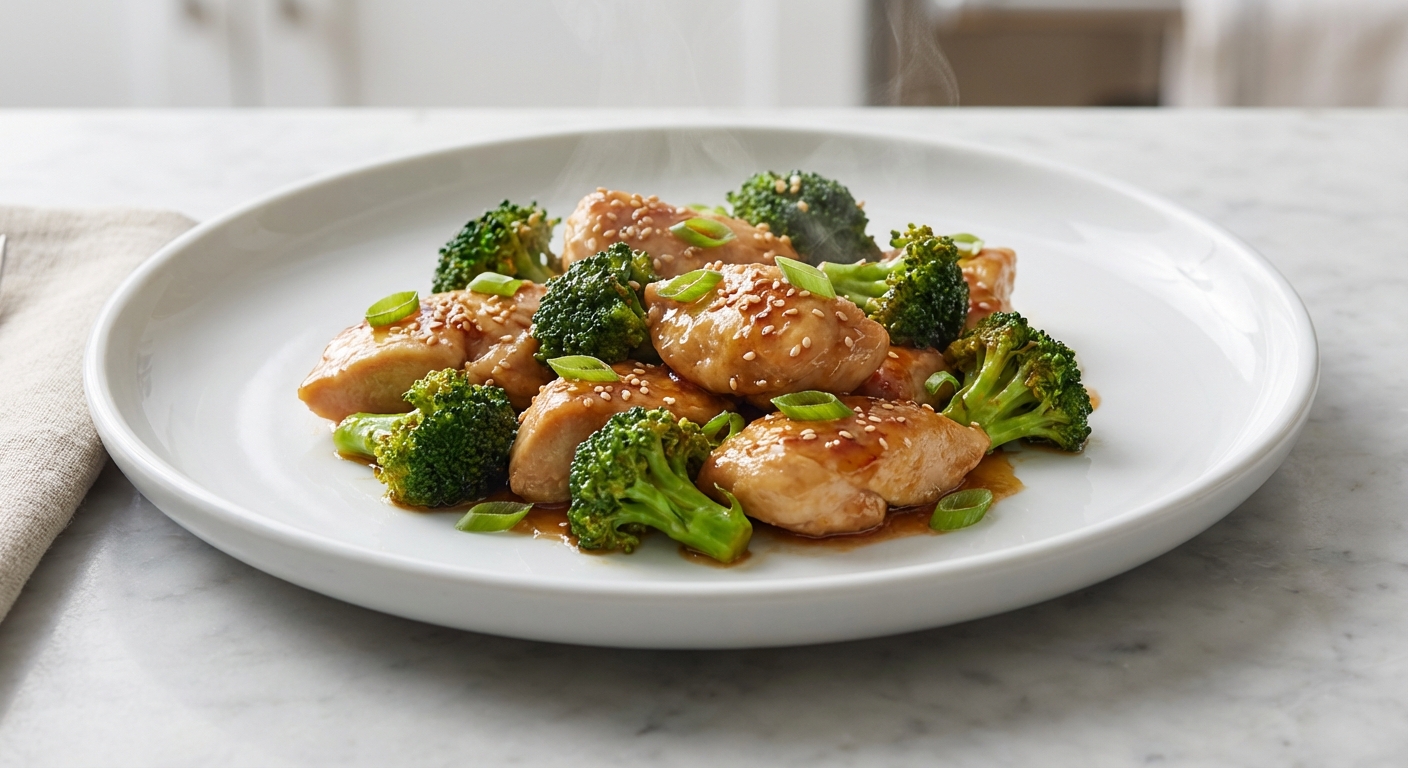 One-Pan Honey Garlic Chicken and Broccoli