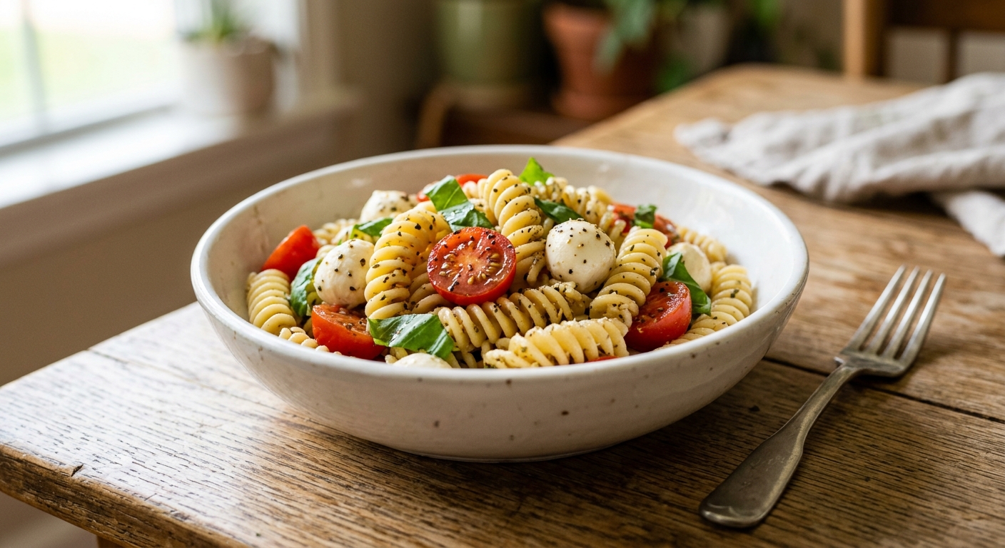 Zesty Caprese Pasta Salad