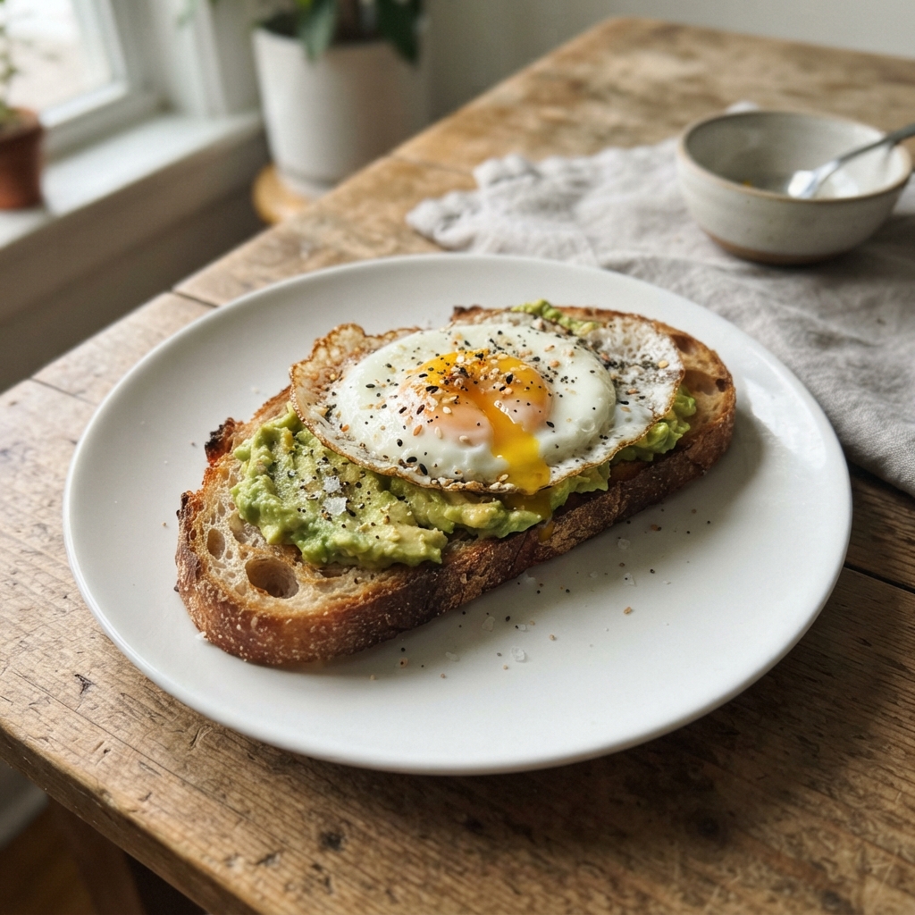 Quick Avocado and Egg Breakfast Toast