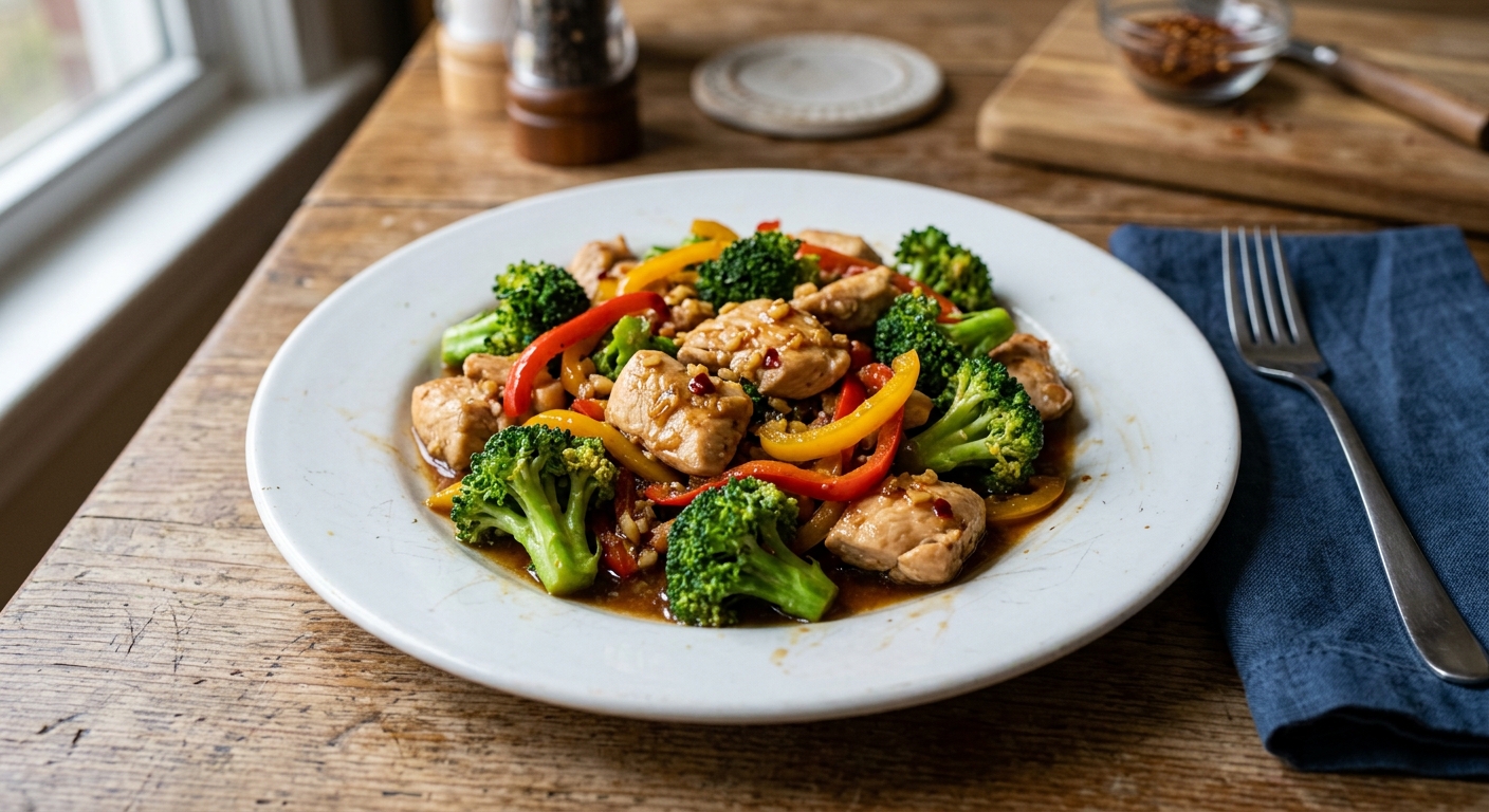 One-Pan Garlic Ginger Chicken Stir-Fry