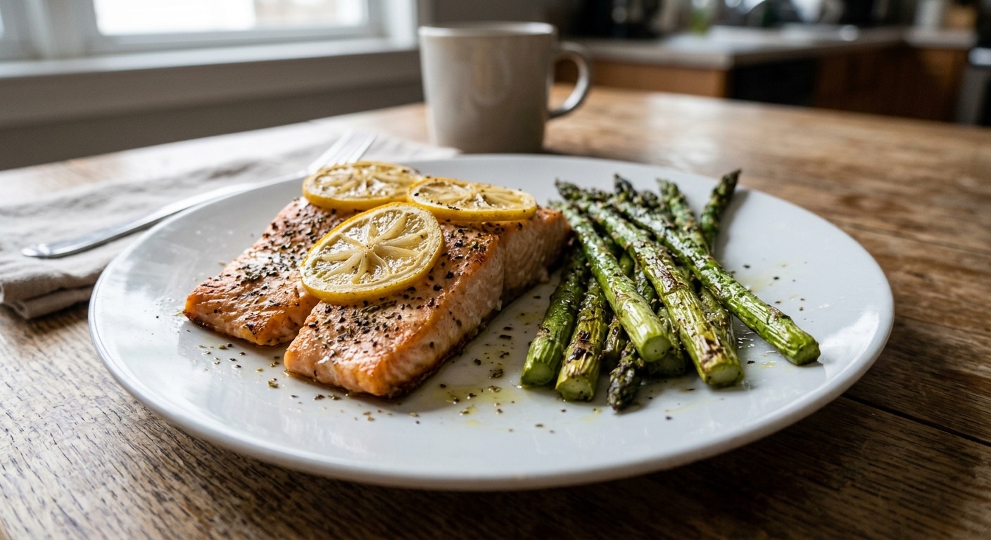 Sheet Pan Lemon-Herb Salmon and Asparagus