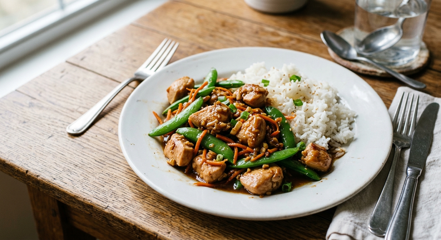 One-Pan Garlic Ginger Chicken Stir-Fry