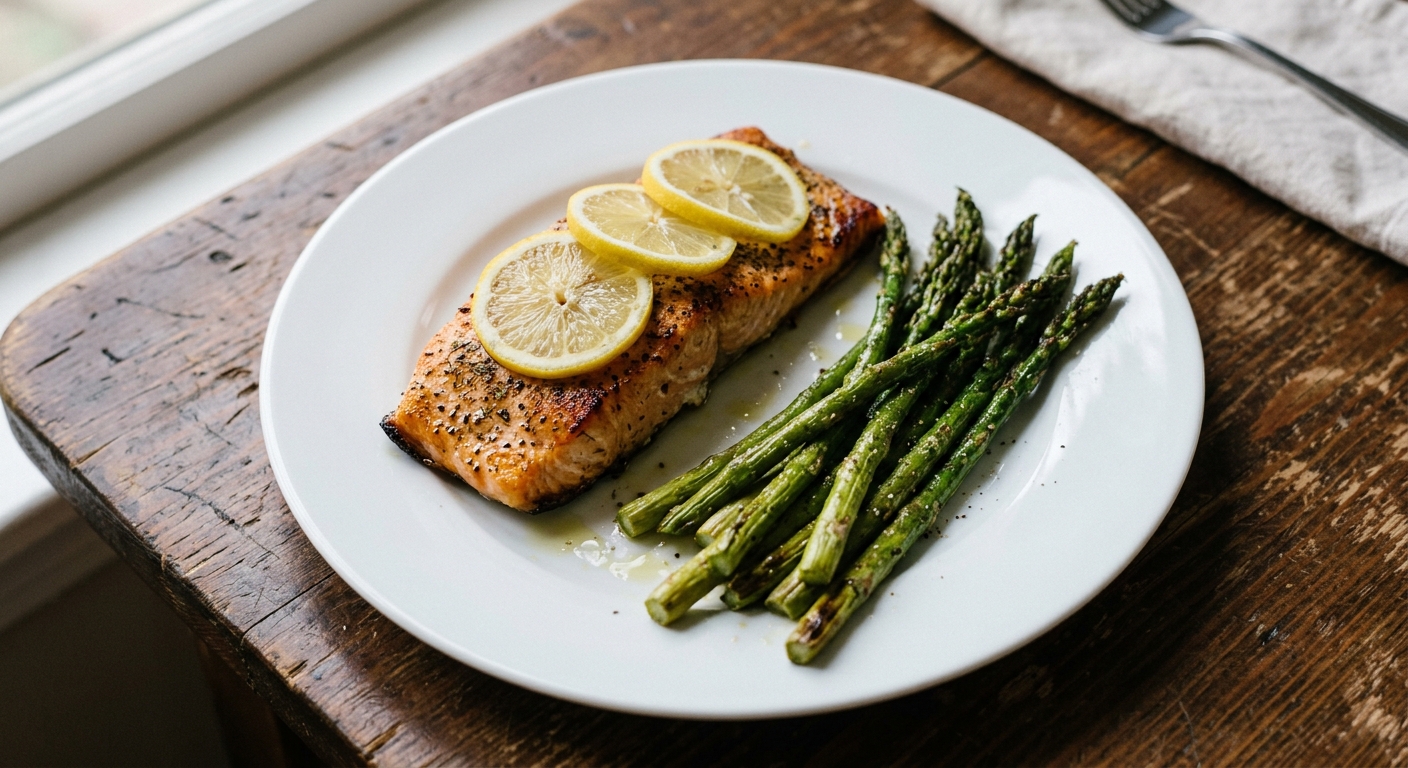Sheet Pan Lemon Herb Salmon and Asparagus