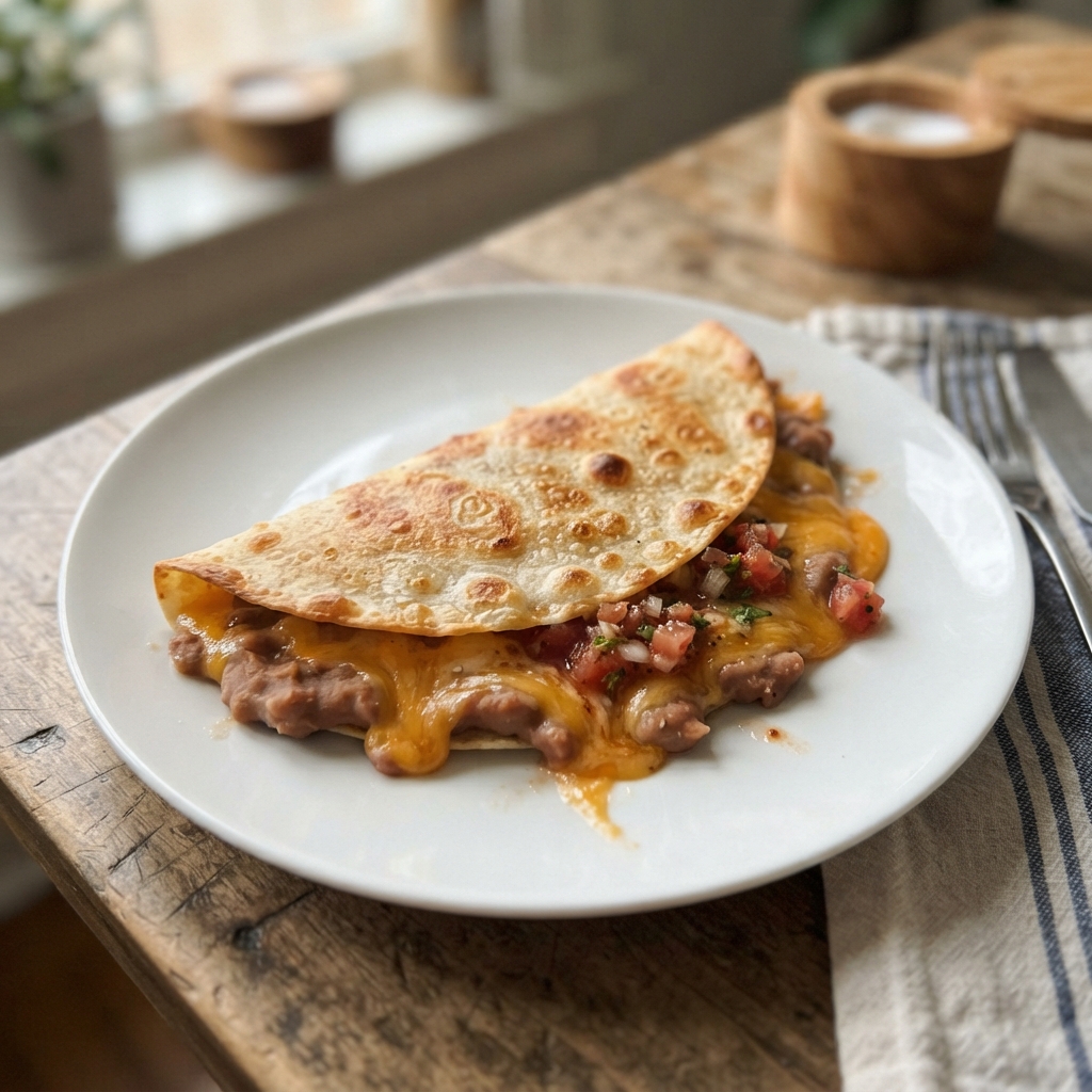 Budget Bean and Cheese Quesadillas