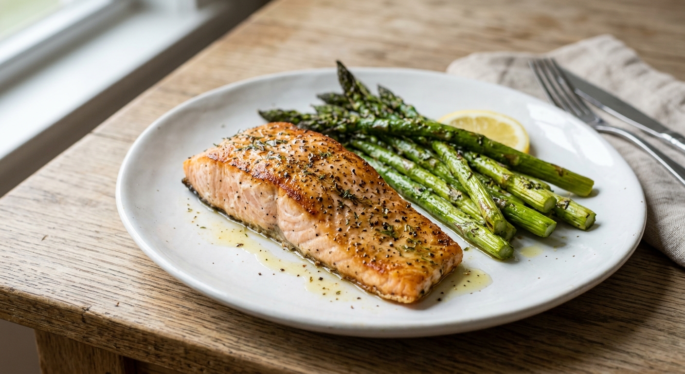 One-Pan Lemon Herb Salmon and Asparagus