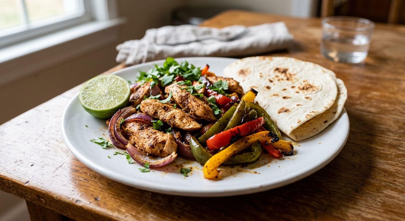 Sizzling Sheet Pan Chicken Fajitas