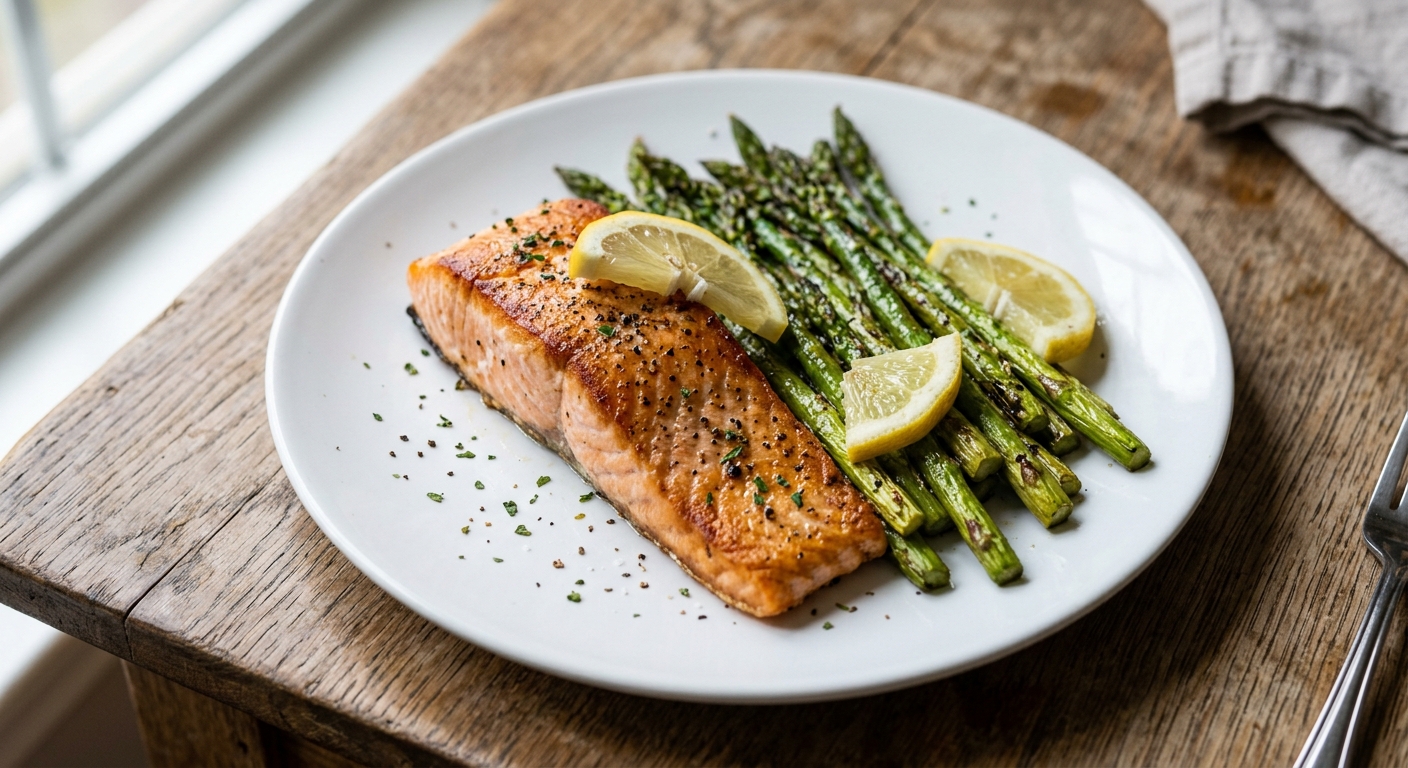 One-Pan Lemon Herb Salmon and Asparagus