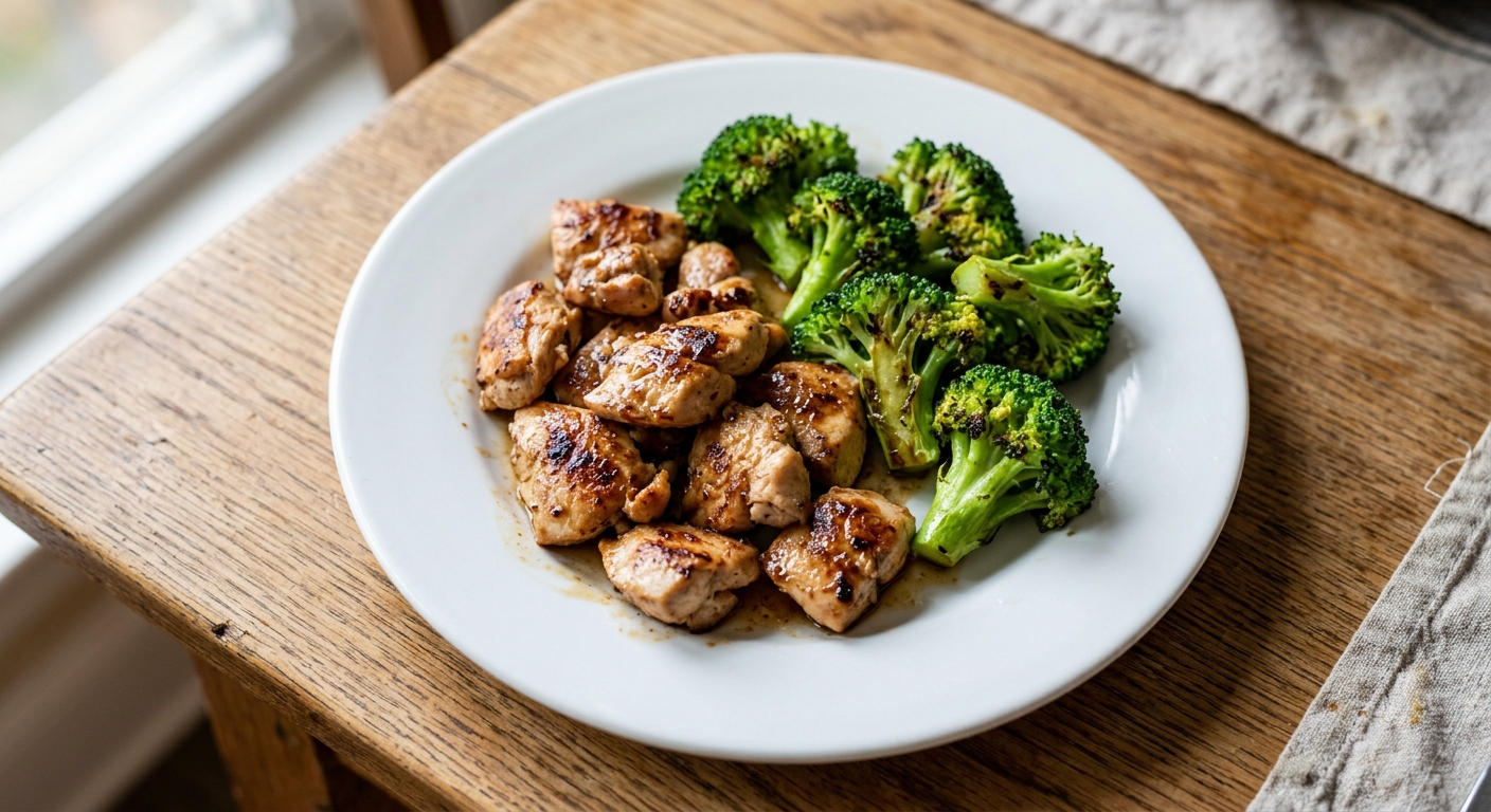 One-Pan Garlic Butter Chicken and Broccoli