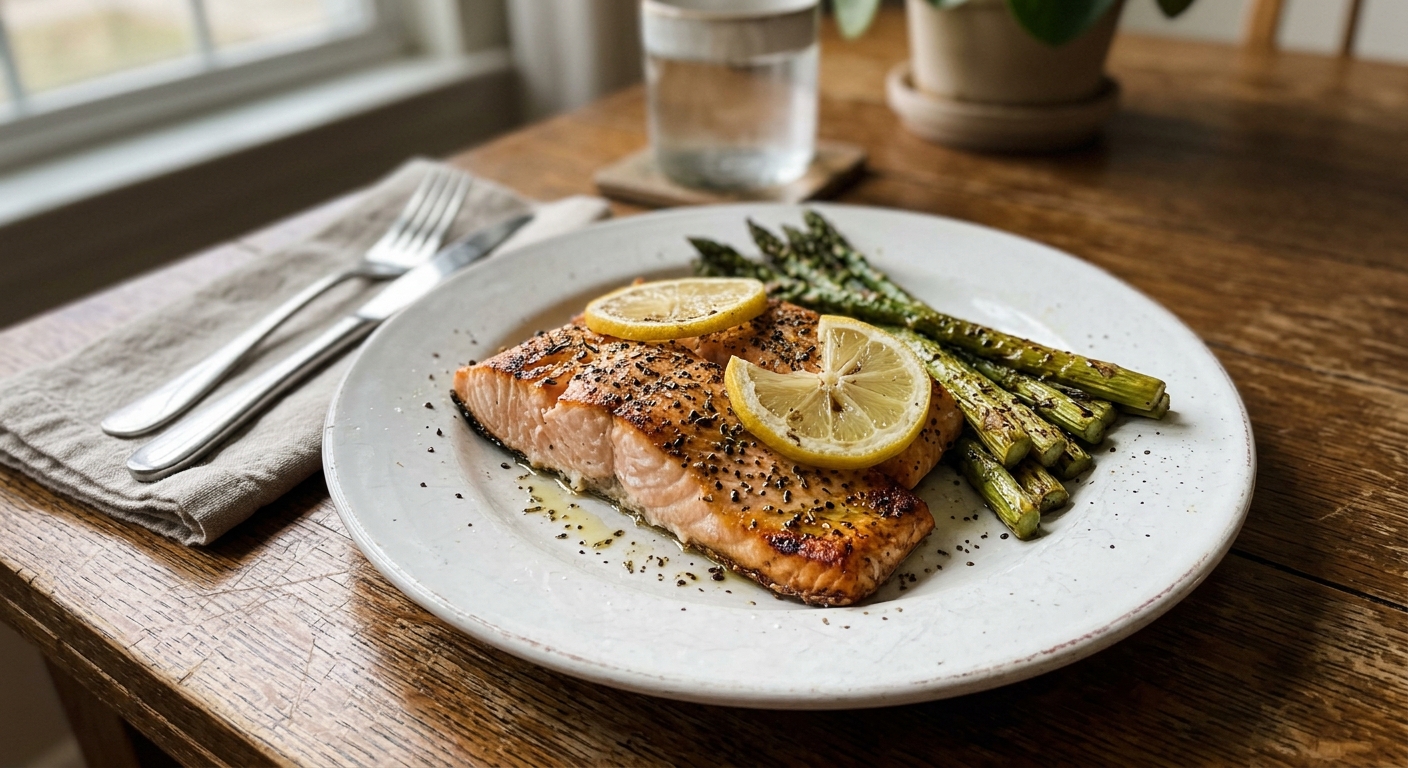 Sheet Pan Lemon Herb Salmon and Asparagus