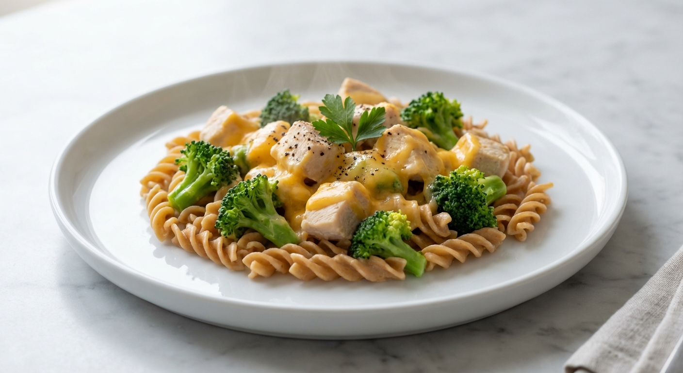 One-Pan Creamy Chicken and Broccoli Pasta
