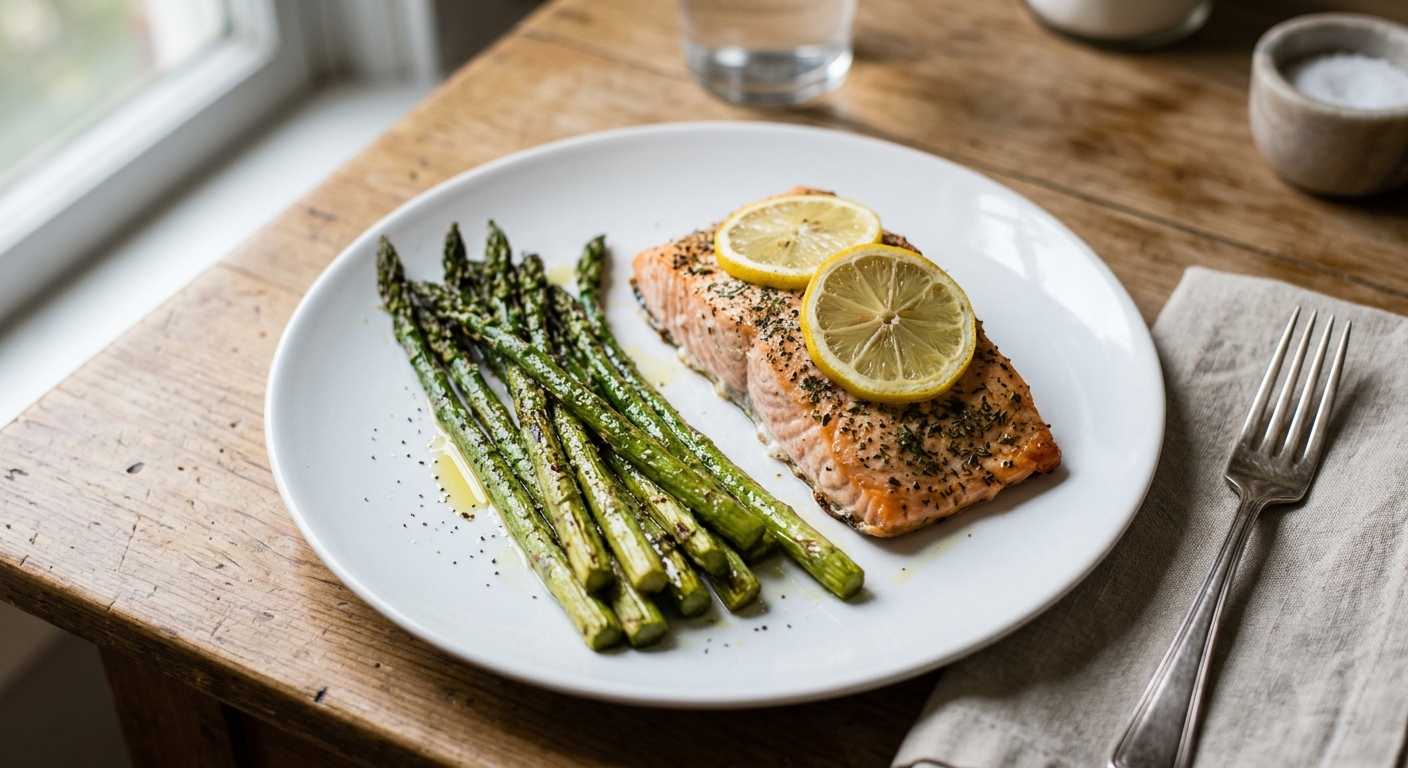 Sheet Pan Lemon Herb Salmon and Asparagus