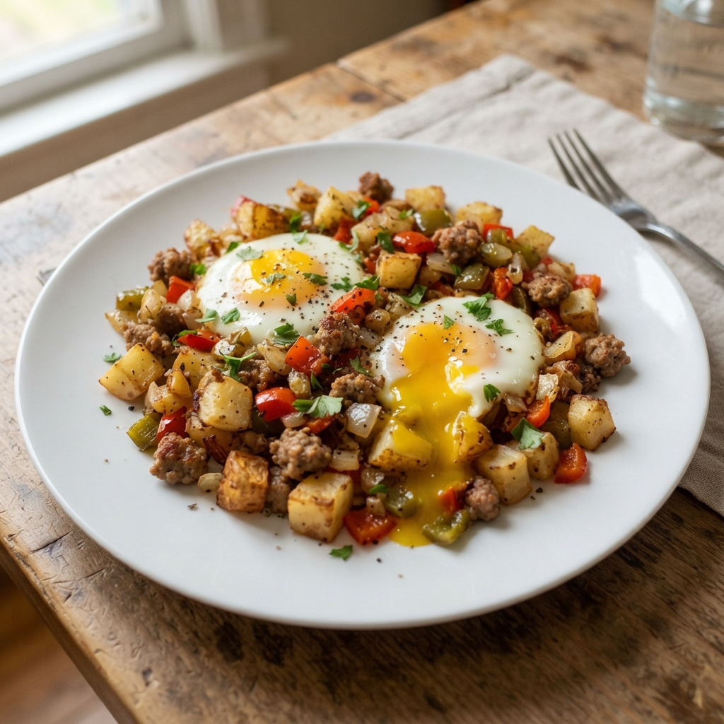Quick Skillet Breakfast-for-Dinner Hash
