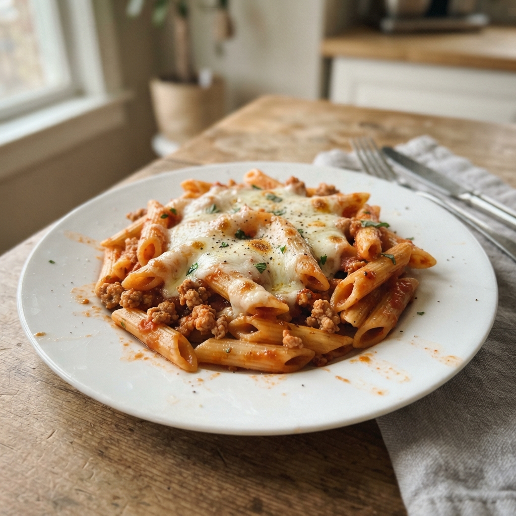 Cheesy One-Pot Pasta Skillet
