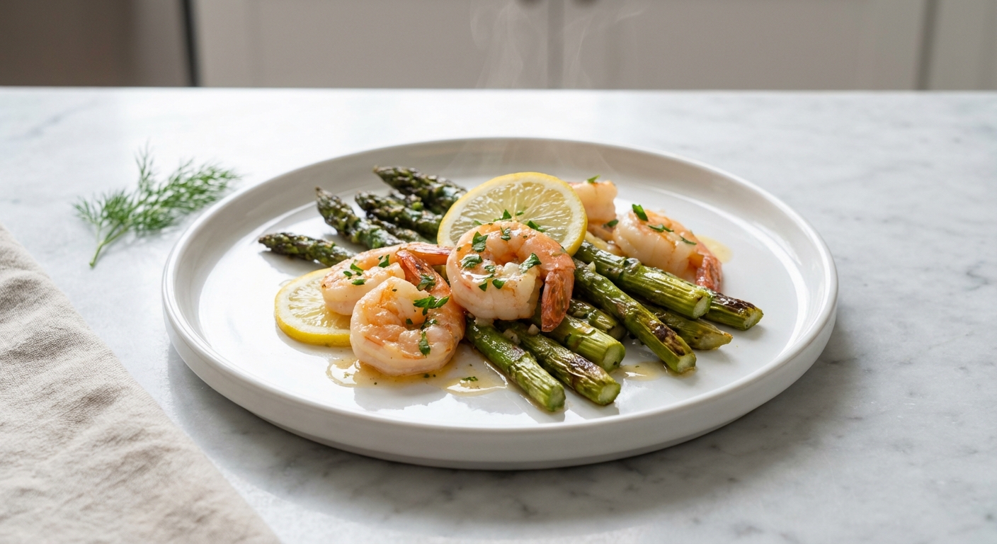 Zesty Lemon Garlic Shrimp and Asparagus Sheet Pan