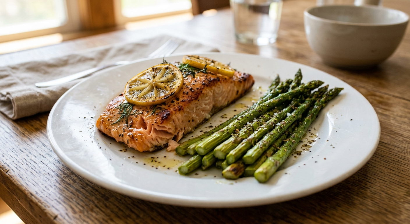 One-Pan Lemon Herb Salmon and Asparagus