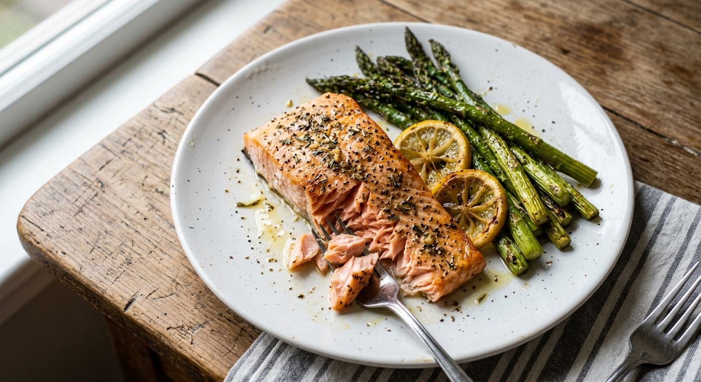 Sheet Pan Lemon Herb Salmon and Asparagus