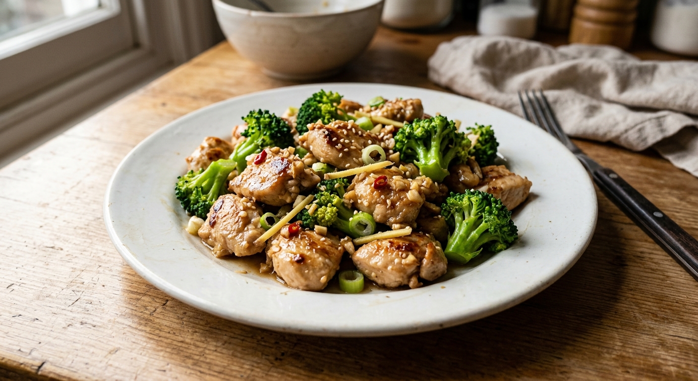 One-Pan Garlic Ginger Chicken Stir-Fry