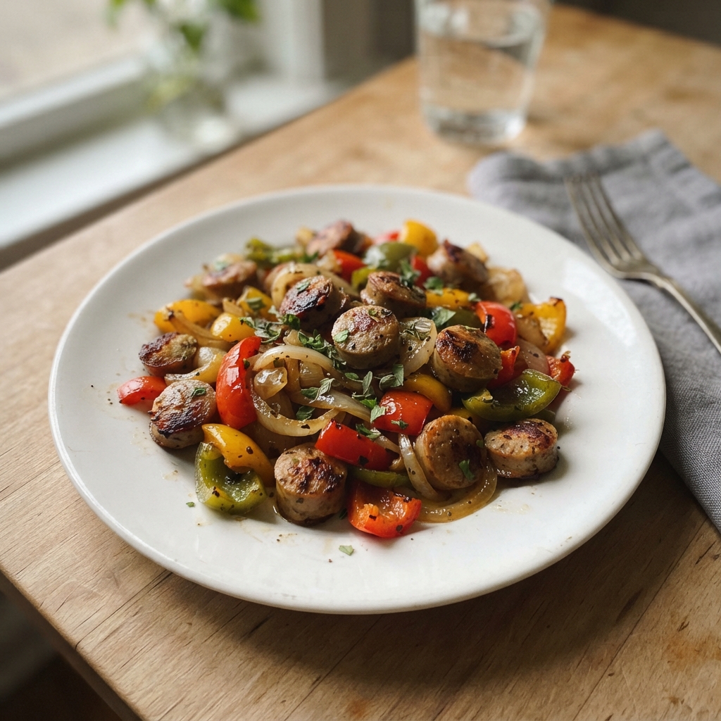 Quick One-Pan Sausage and Pepper Stir-Fry