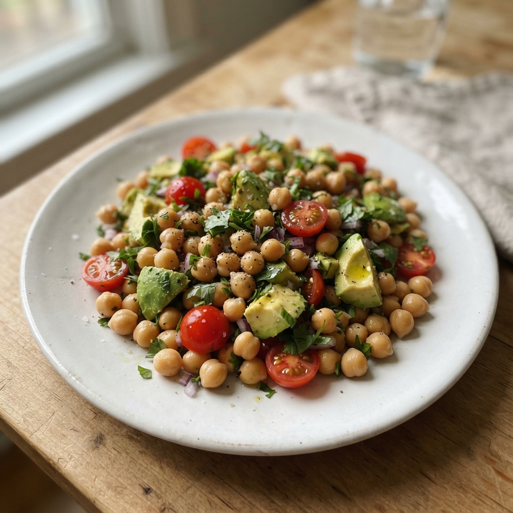 Zesty Chickpea and Avocado Salad