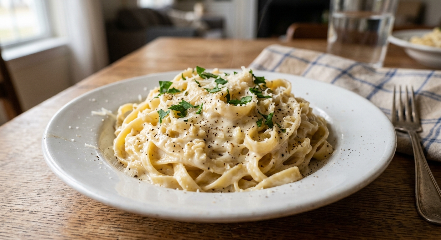 Creamy One-Pan Garlic Parmesan Pasta