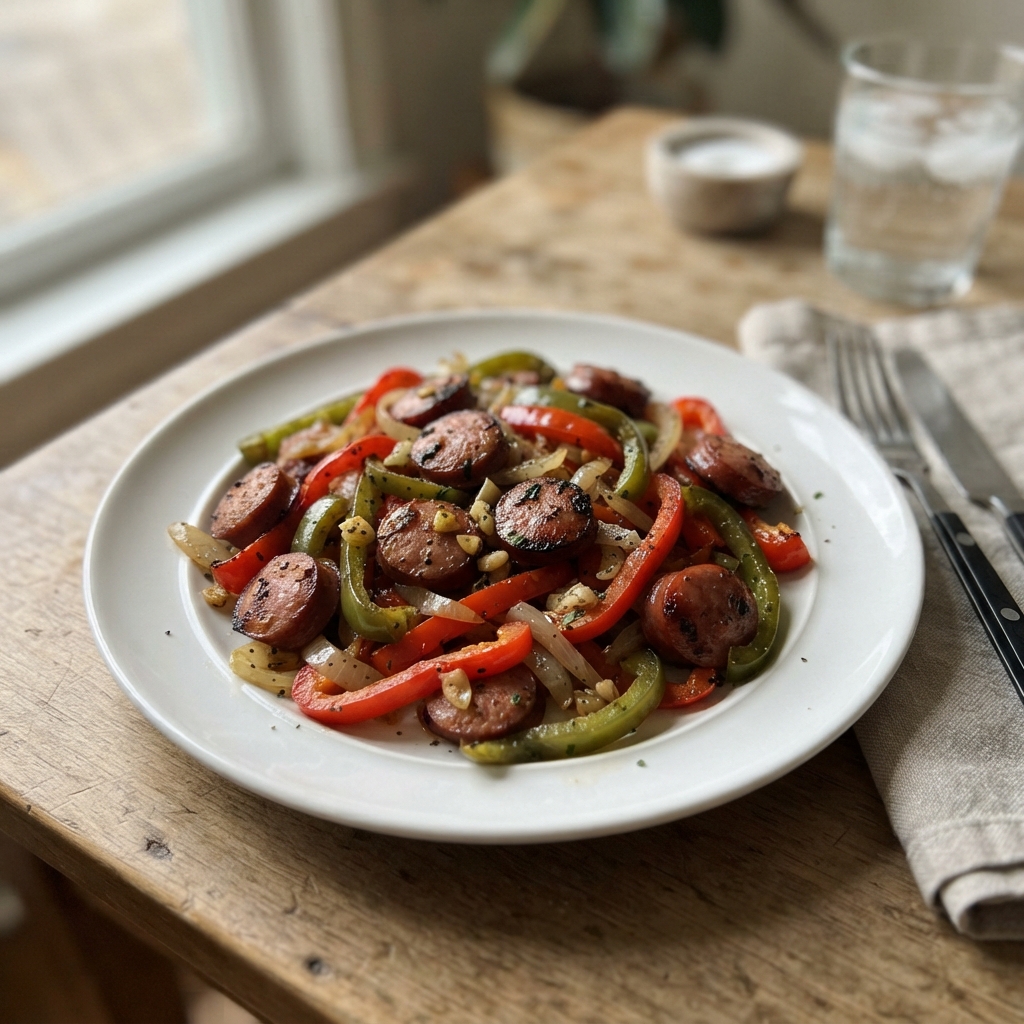 One-Pan Sausage and Pepper Stir-Fry