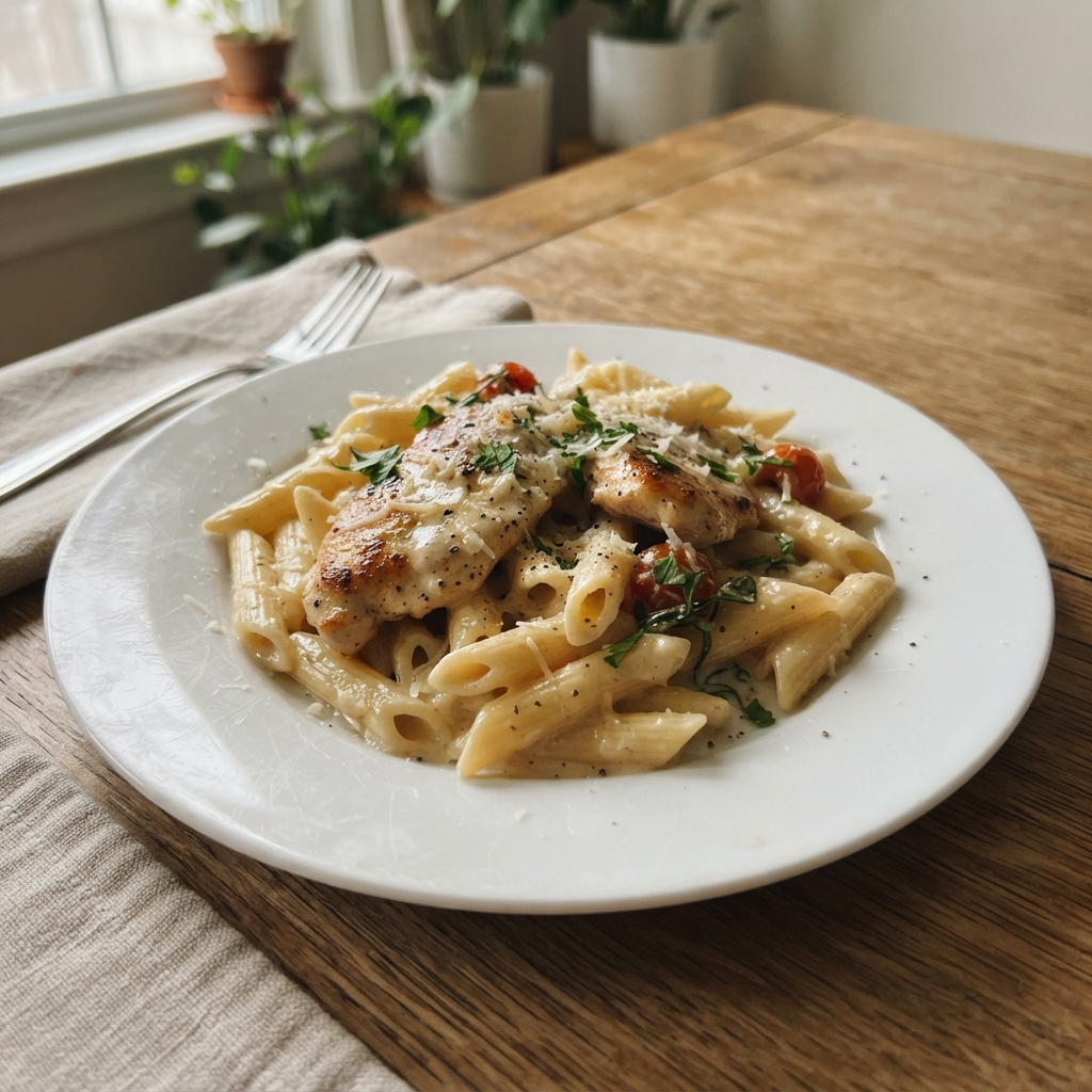 Creamy Parmesan Chicken Pasta