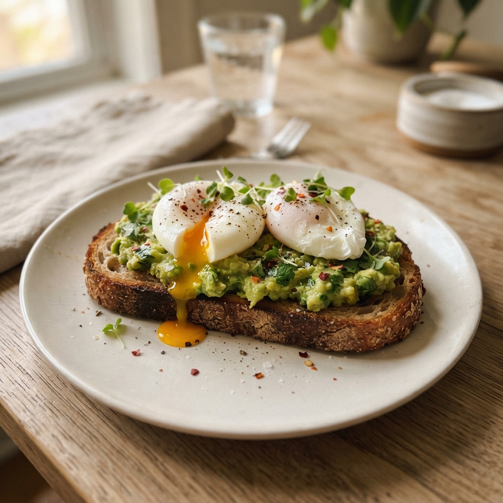 Avocado and Poached Egg Toast