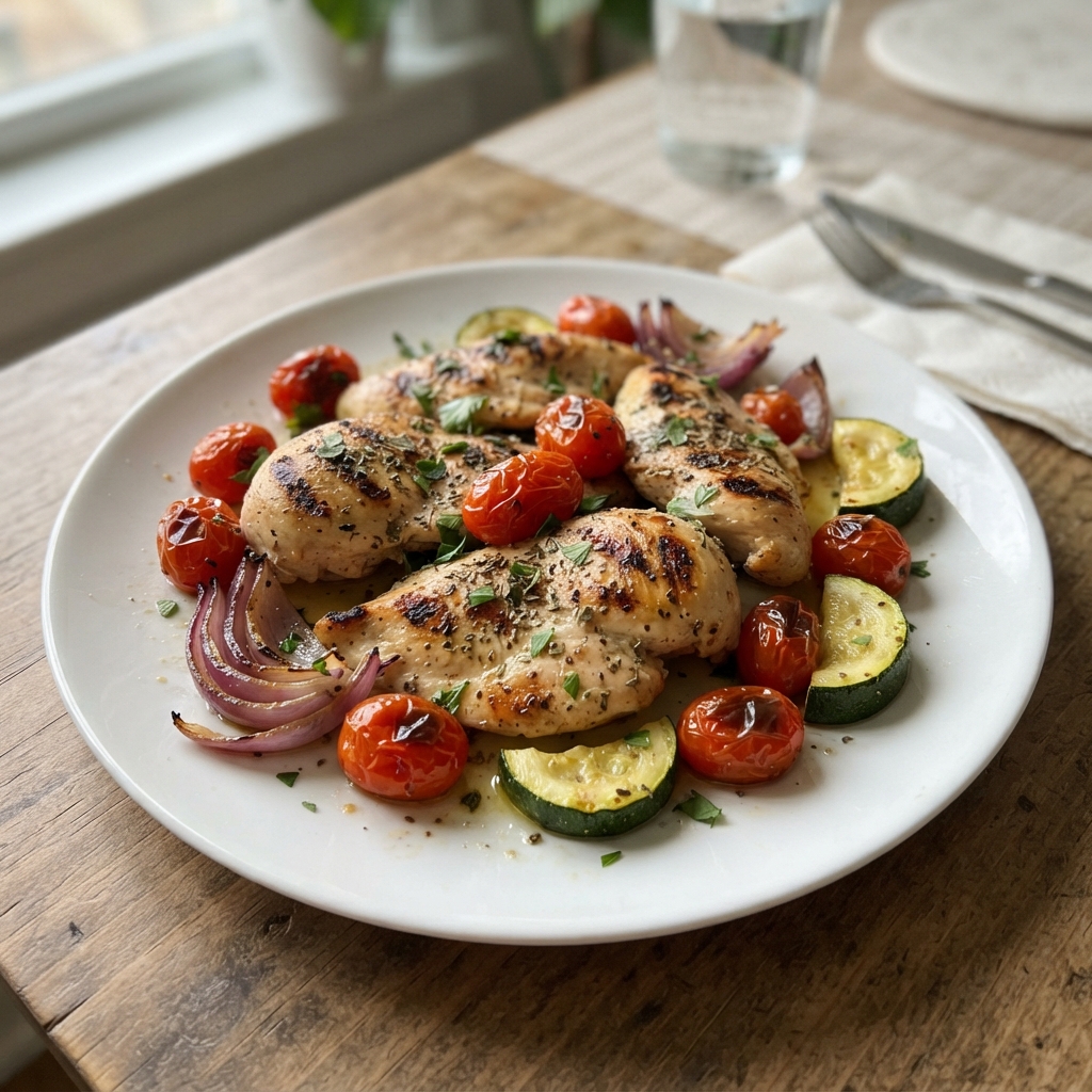 Mediterranean Lemon Herb Sheet Pan Chicken