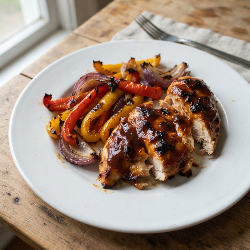 Easy BBQ Chicken Sheet Pan Dinner