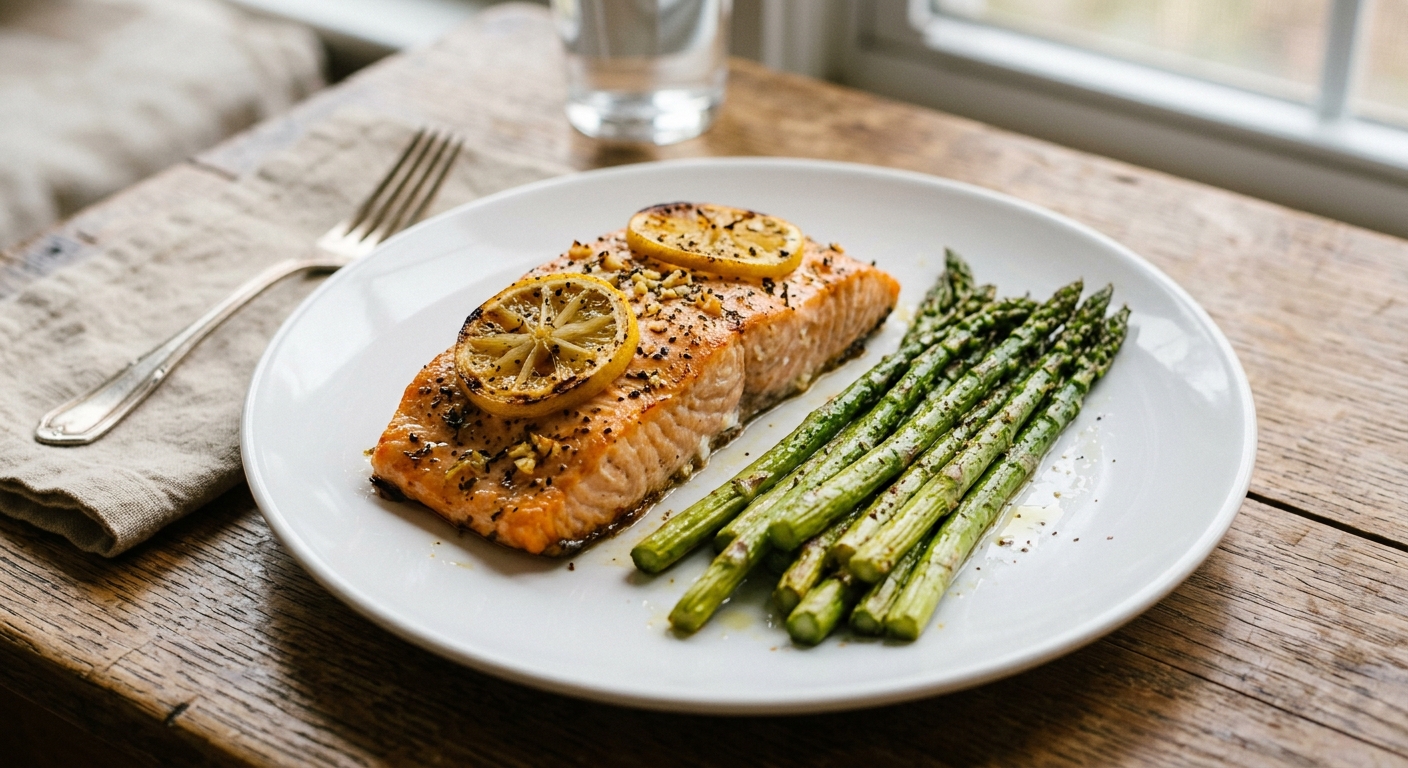 Sheet Pan Lemon Herb Salmon with Asparagus