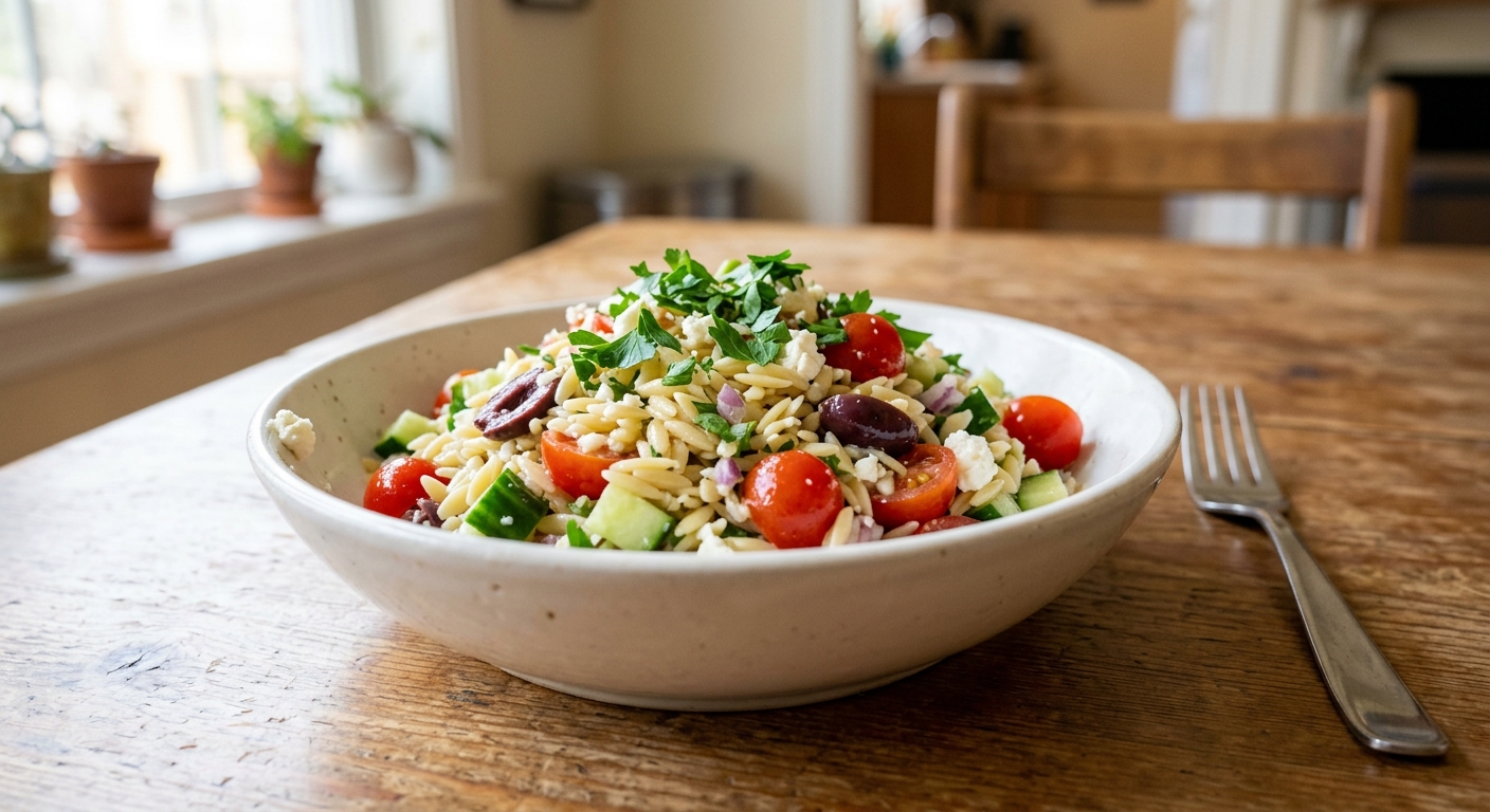 Vibrant Mediterranean Orzo Salad