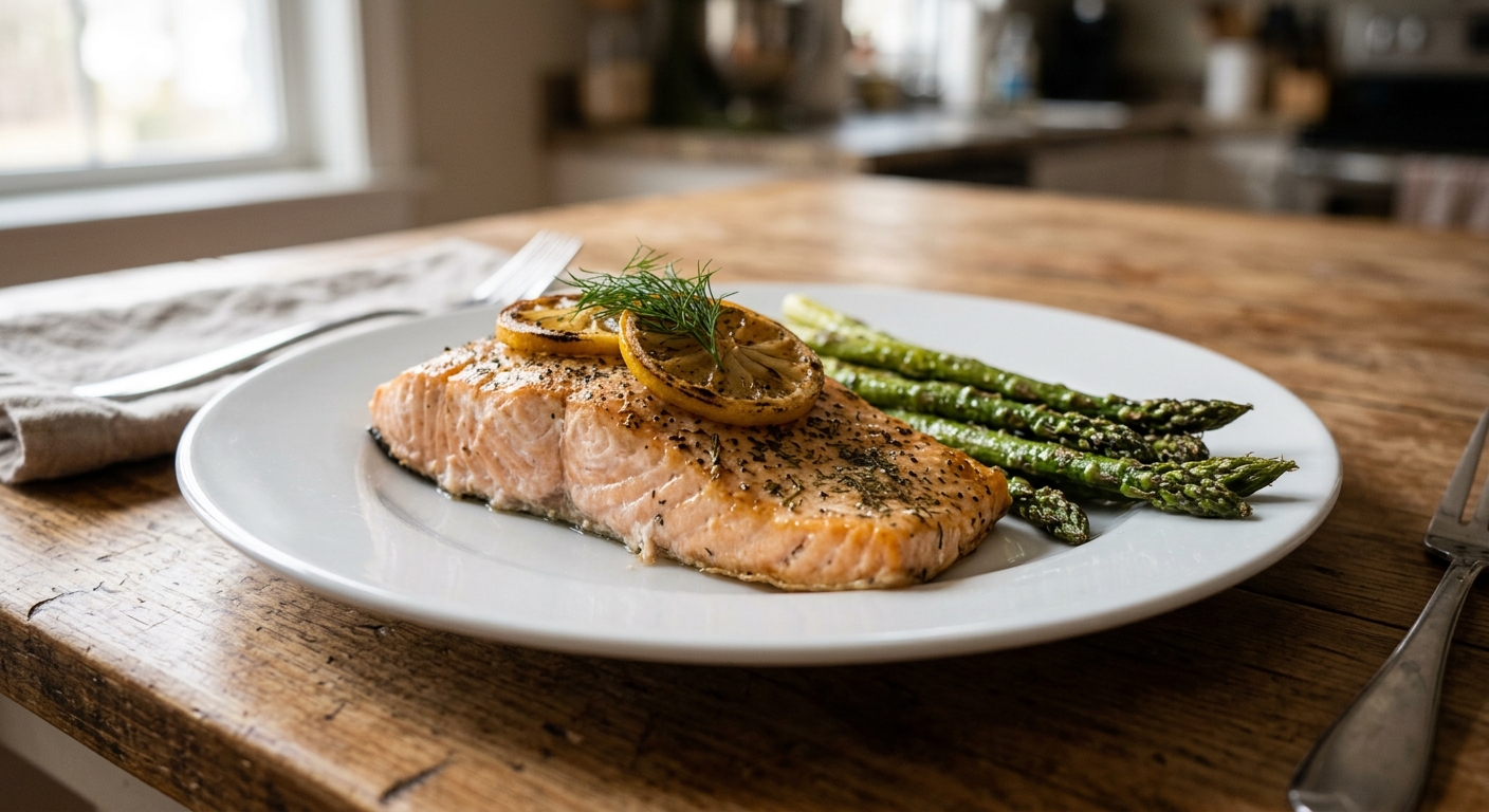 Sheet Pan Lemon-Herb Salmon and Asparagus