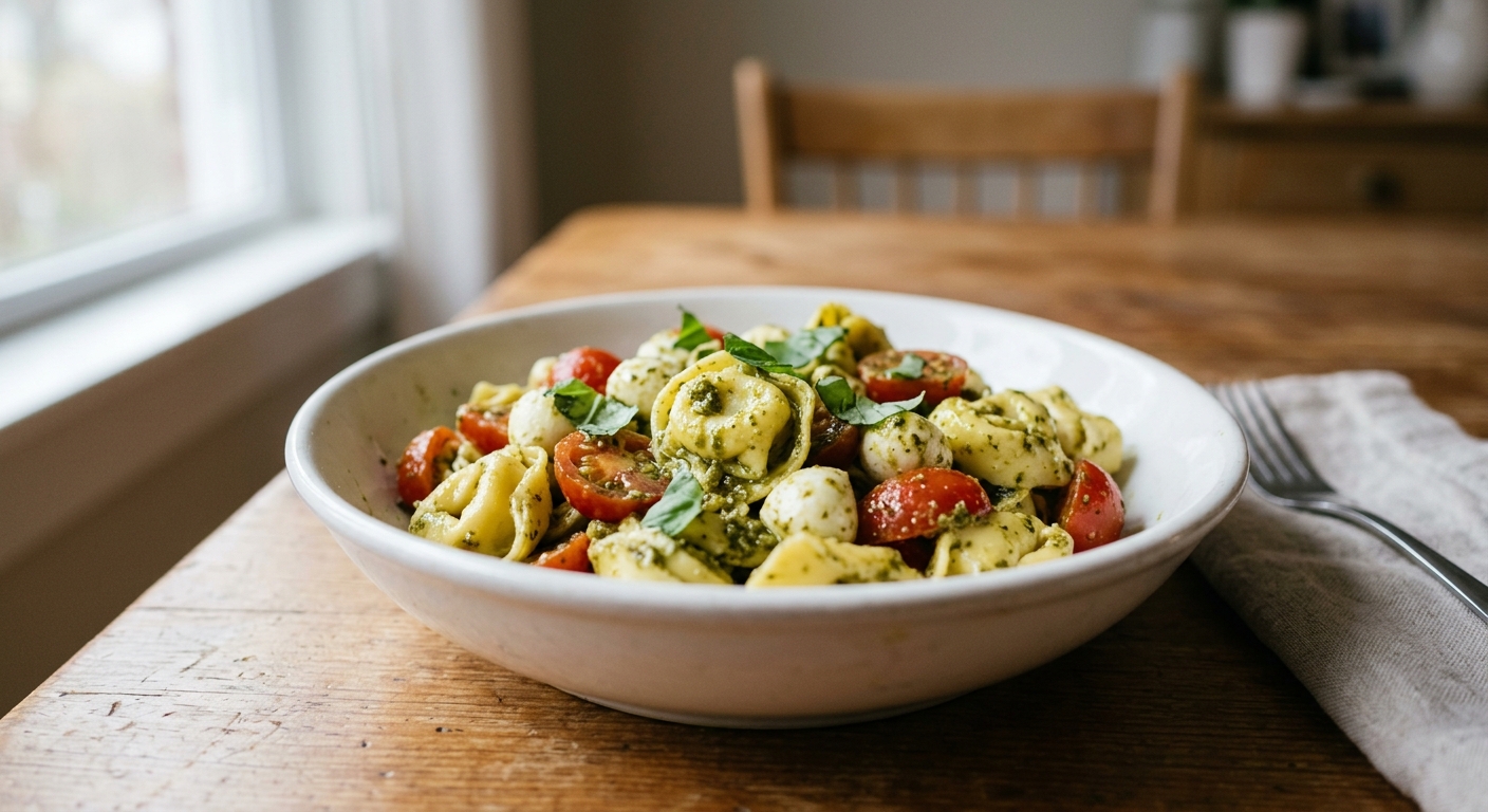 Make-Ahead Pesto Tortellini Salad