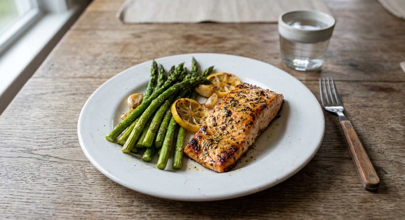 Lemon Garlic Sheet Pan Salmon and Asparagus