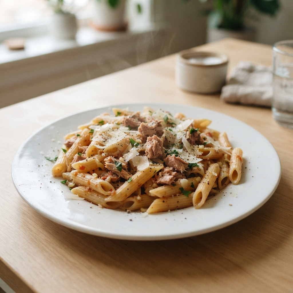 Budget-Friendly One-Pan Tuna Pasta