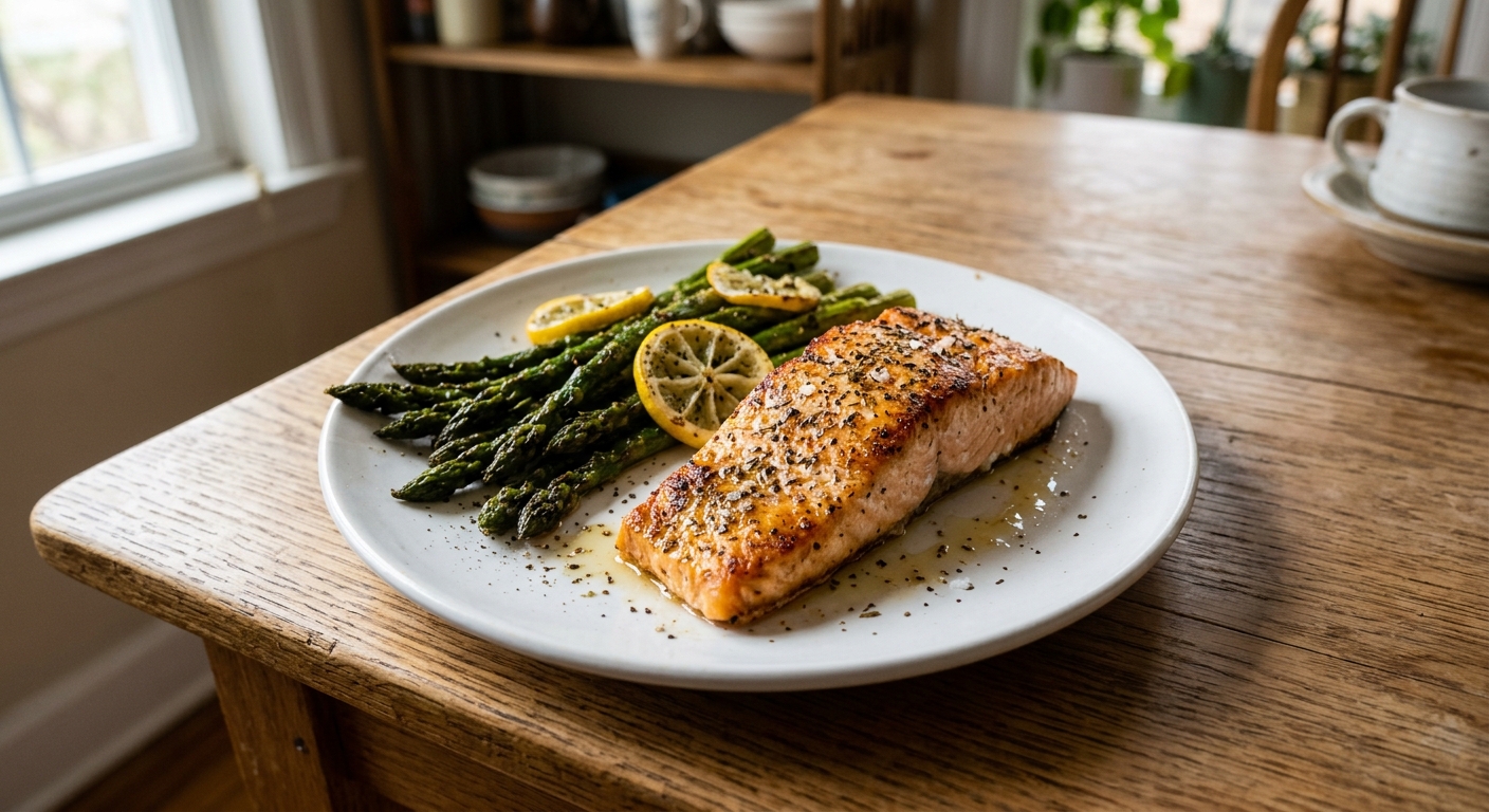 Sheet Pan Lemon Herb Salmon and Asparagus