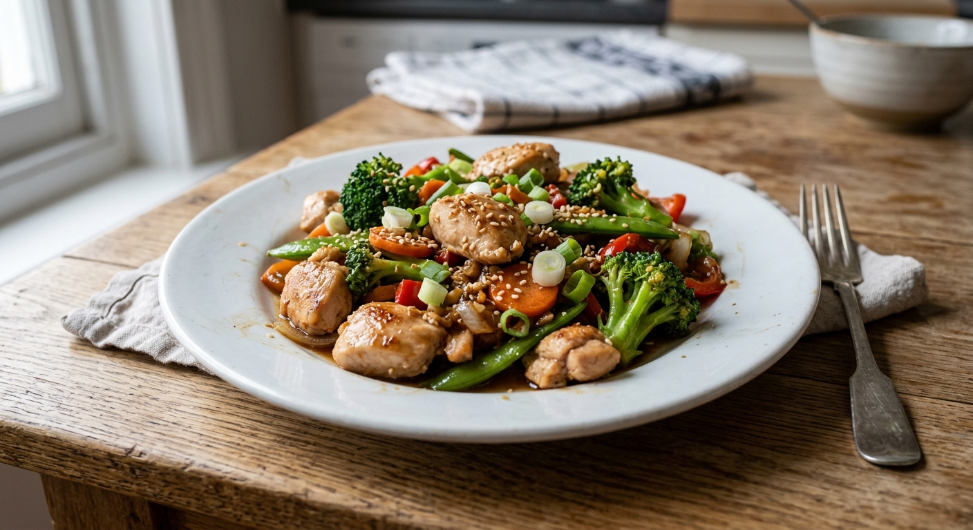 One-Pan Garlic Ginger Chicken Stir-Fry