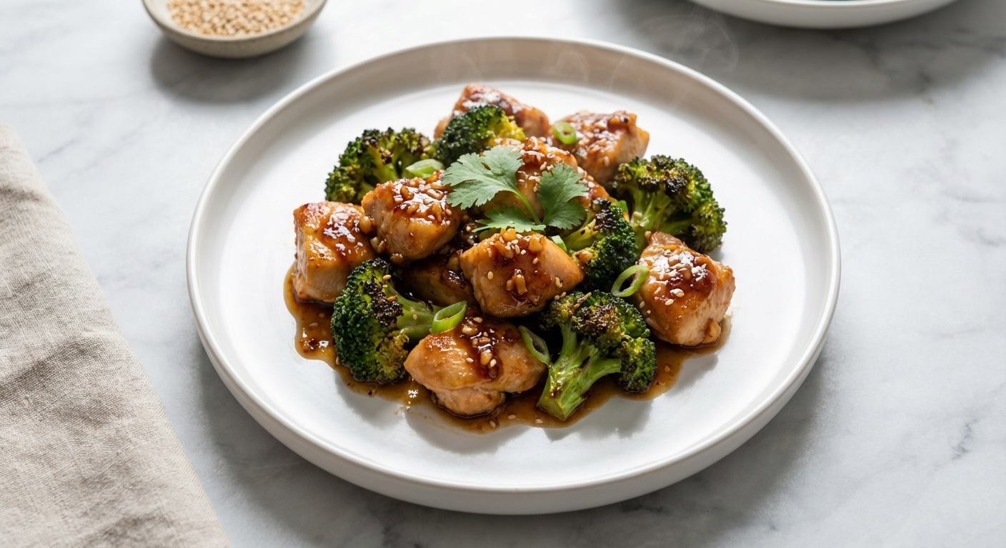 Honey Garlic Chicken and Broccoli Sheet Pan