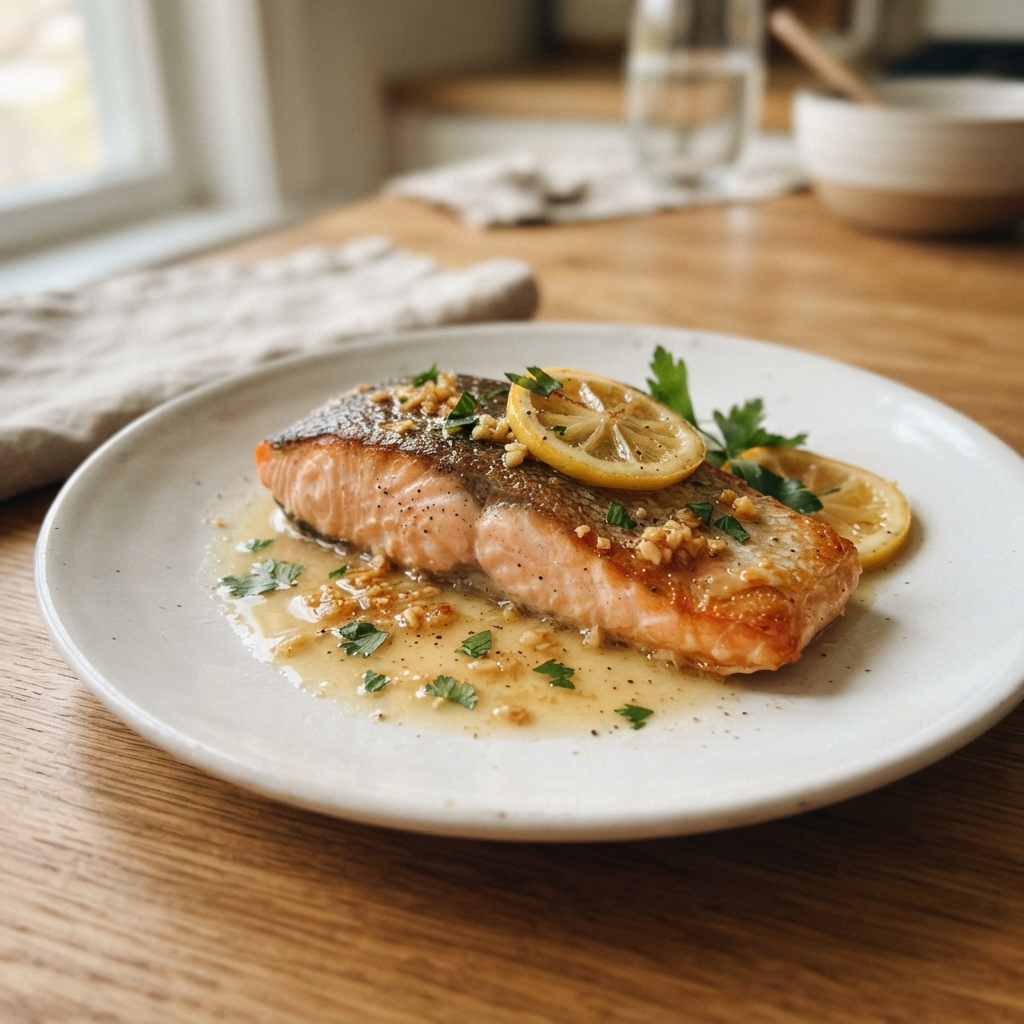 One-Pan Lemon Garlic Butter Salmon