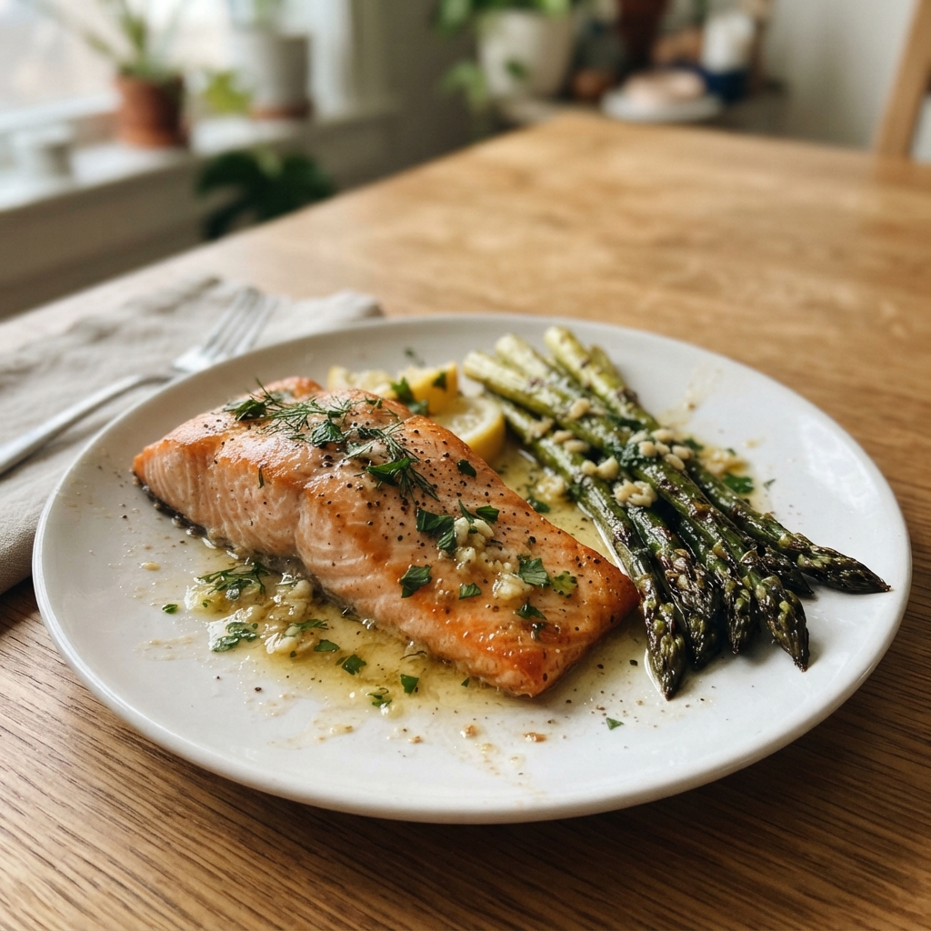 One-Pan Lemon Garlic Butter Salmon