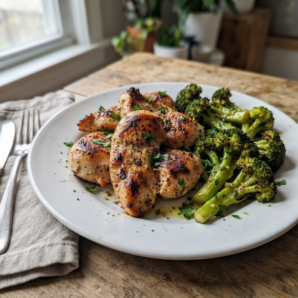 Lemon Herb Sheet Pan Chicken and Broccoli