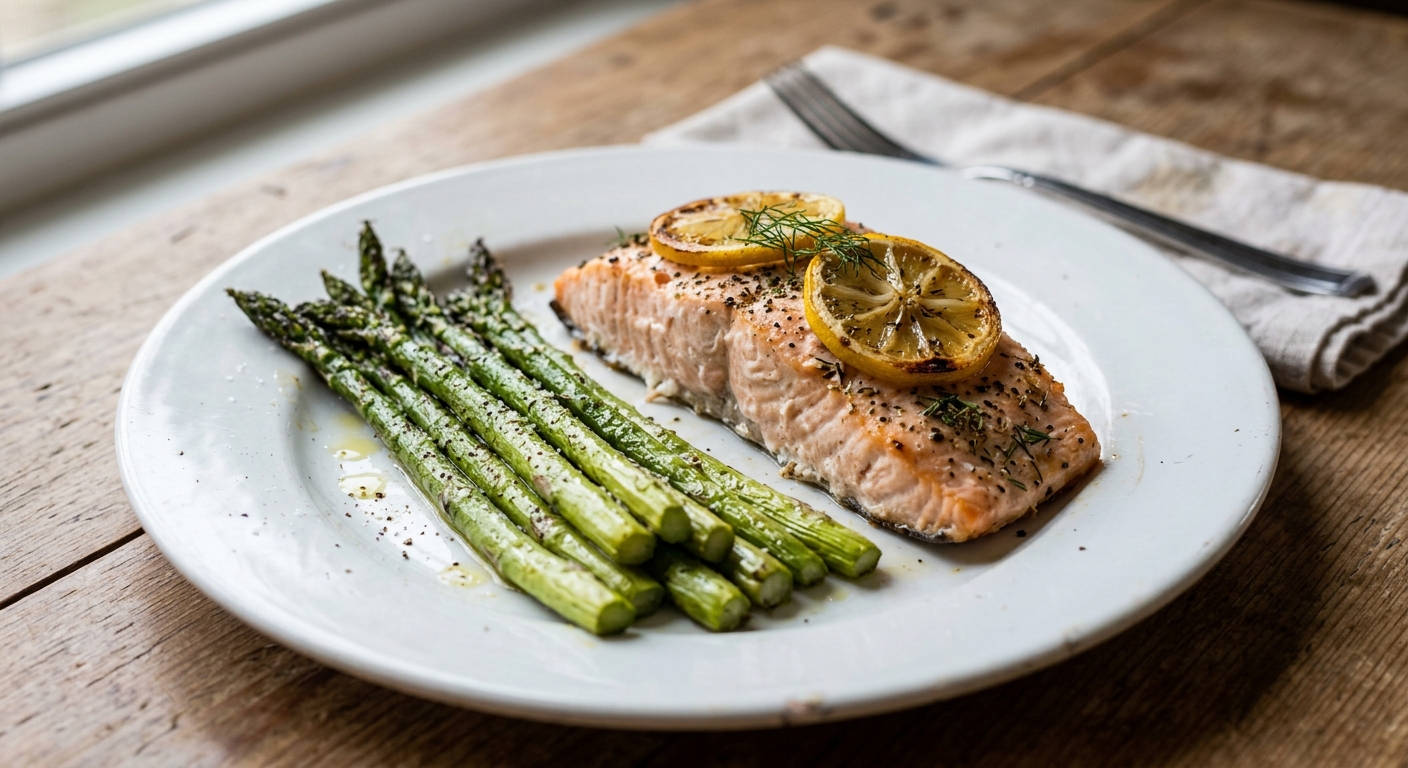 Sheet Pan Lemon Herb Salmon and Asparagus