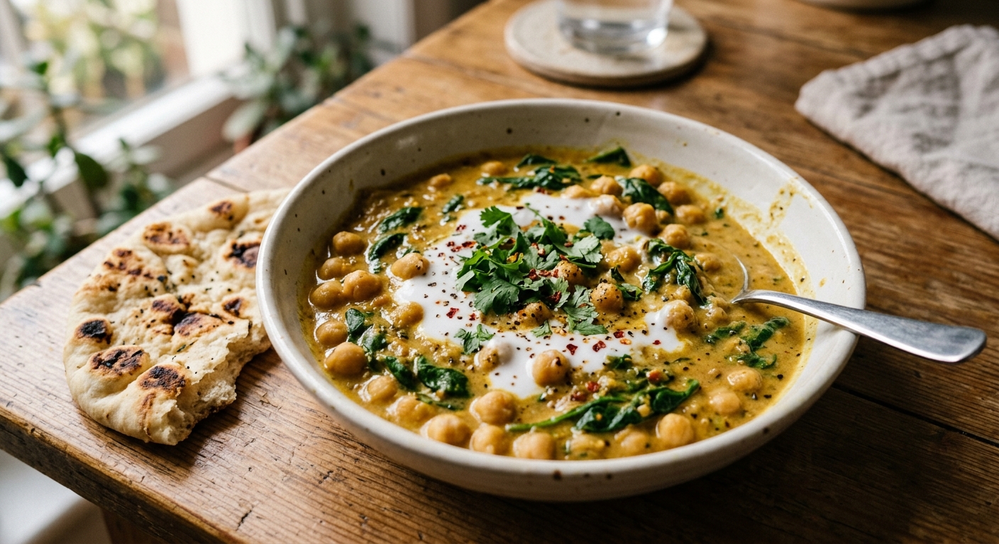 15-Minute Chickpea Coconut Curry
