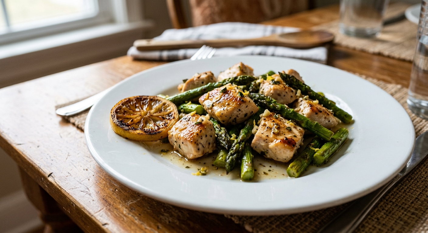 Sheet Pan Lemon Garlic Chicken and Asparagus