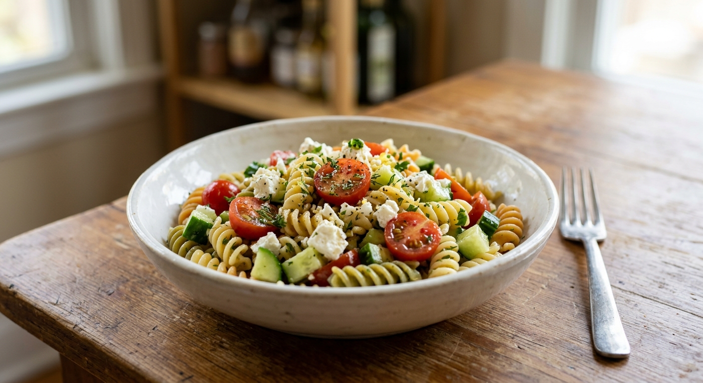 Zesty Lemon Herb Pasta Salad