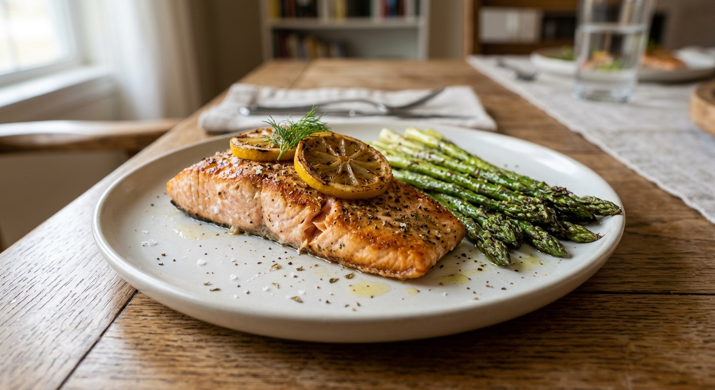 Sheet Pan Lemon Herb Salmon and Asparagus
