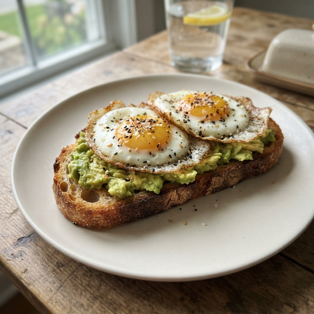 Avocado and Egg Power Toast