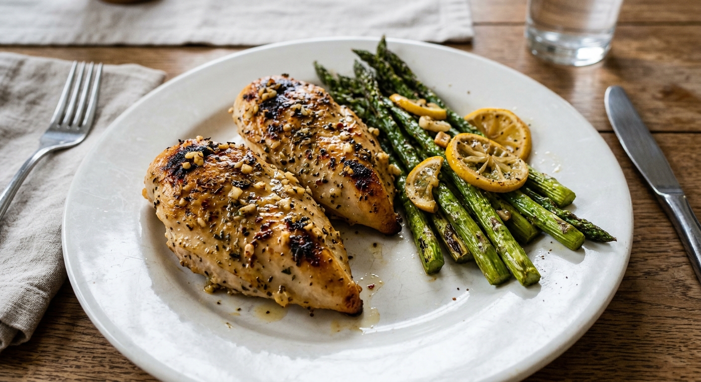Sheet Pan Lemon Herb Chicken and Asparagus