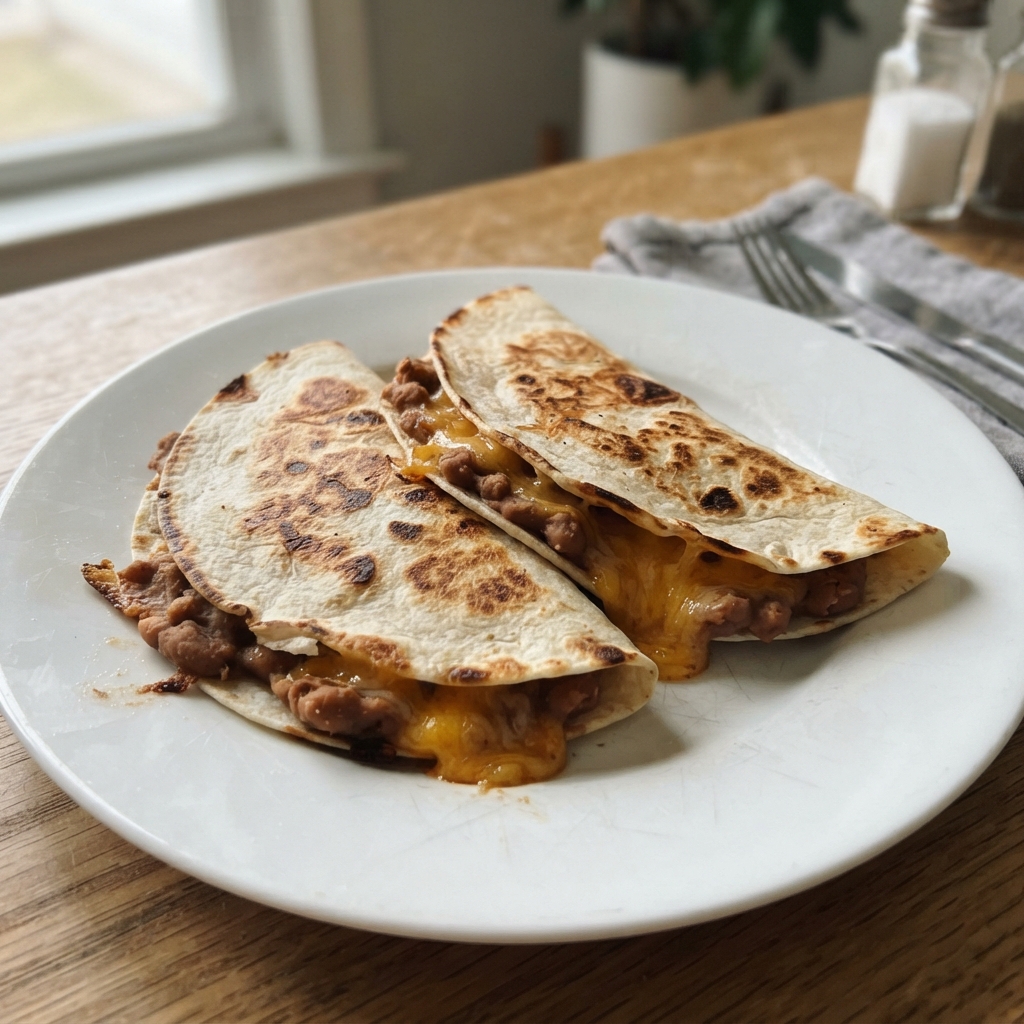 Budget-Friendly Bean and Cheese Quesadillas
